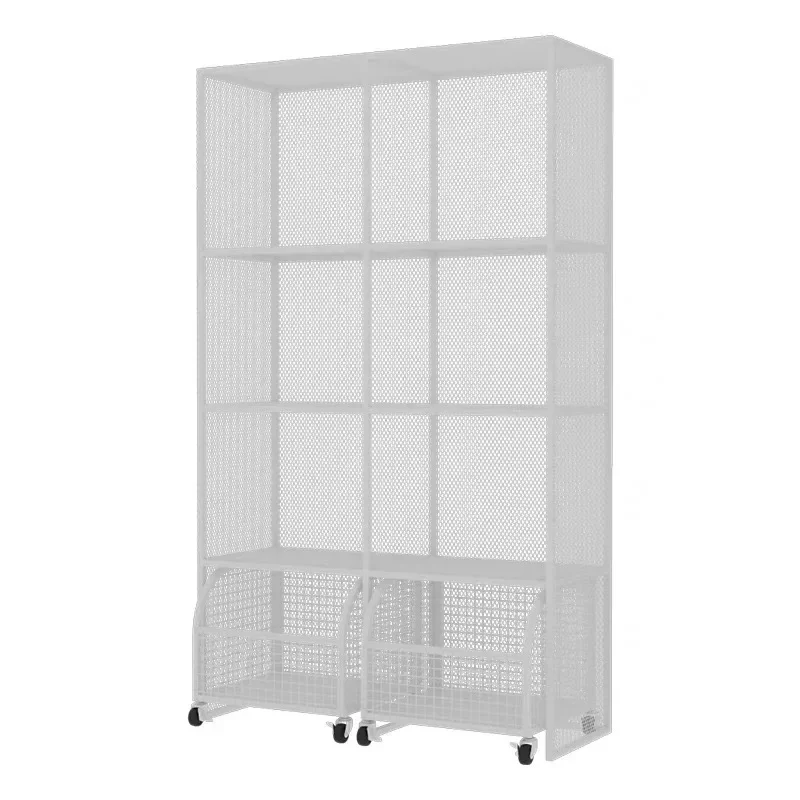 Simple and modern clothing store display rack, multi-layer floor-to-ceiling wrought iron rack, women's clothing store bag