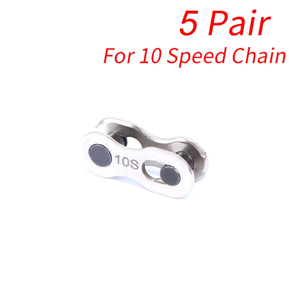 5 Set MTB Bicycle Chain Joint Magic Buckles Replacement Bike Quick Release Chain Link Connector Bicycle Parts Fittings
