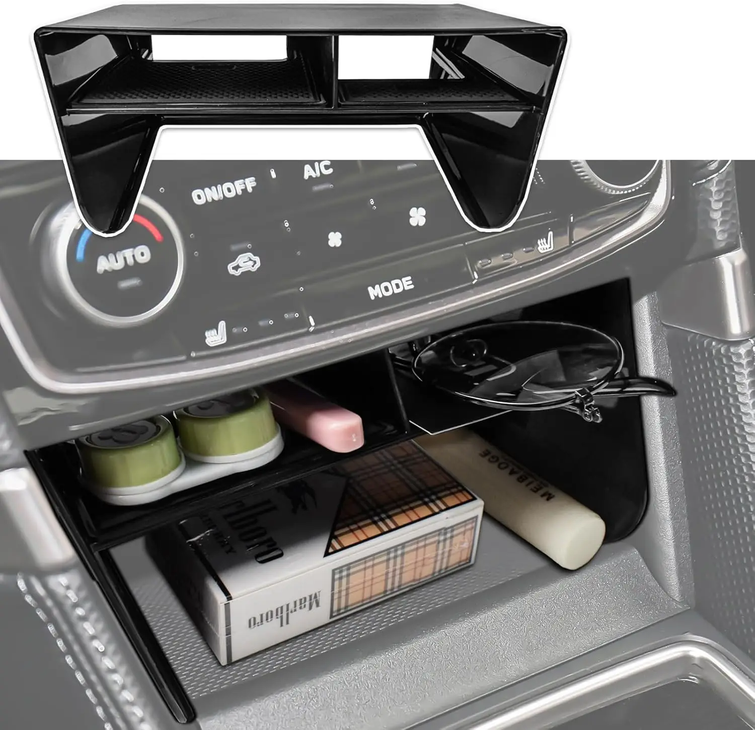 

RUNROAD Center Console Organizer Tray for Subaru Forester 2019-2024 Without Wireless Charger Interior Accessories Storage Box