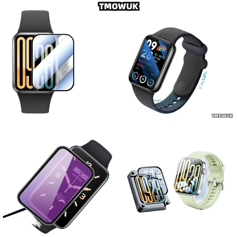

For Xiaomi Band 4 - 10 Pro 3D Curved Full Cover Anti - Scratch PMMA Screen Protective Flexible Soft Film