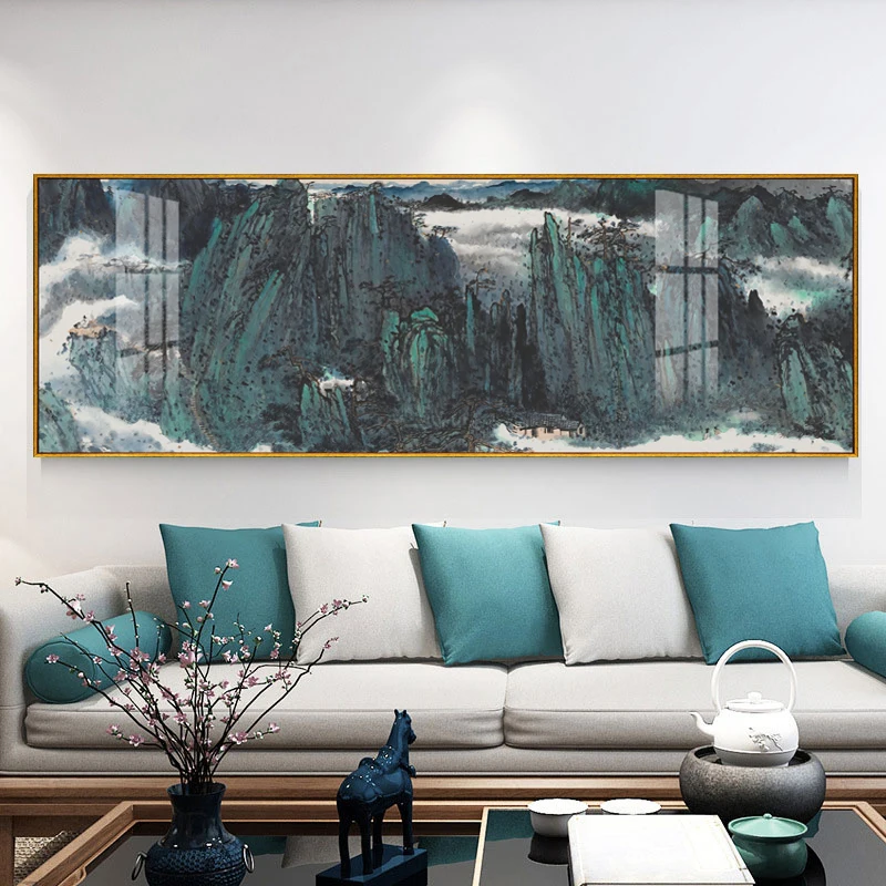

Traditional Chinese Style Heart Sutra Calligraphy Zen Canvas Print Painting Poster Art Wall Picture for Living Room Home Décor
