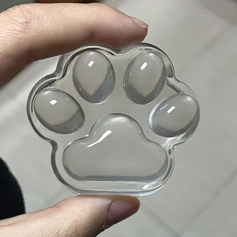 Juguetes transparentes para apretar con forma de pata de gato, juguete Kawaii de rebote lento para aliviar el estrés, juguetes sensoriales para niños, regalo de cumpleaños