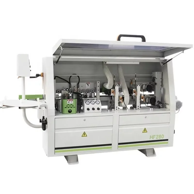 Wood MDF Semi Auto Edge Bander Cabinet Door Edge Banding Machine Price  4 Functions Edge Banding Machine