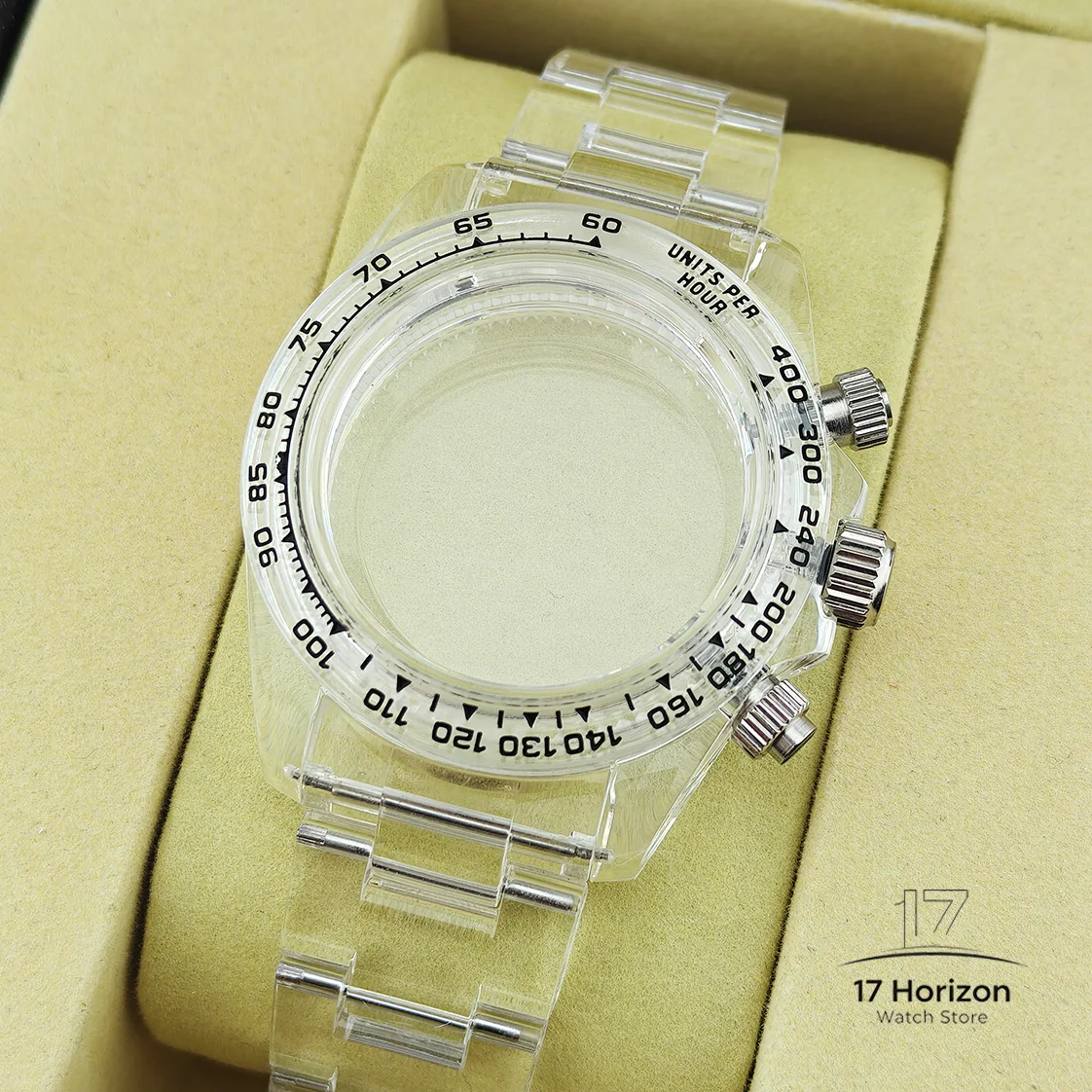 VK63 Transparentes Gehäuse 39,5mm VK63 Acrylgehäuse VK63 Gehäuse 20mm Uhrenarmbänder Acryl-Kunststoffgehäuse VK63 Uhrenzubehör