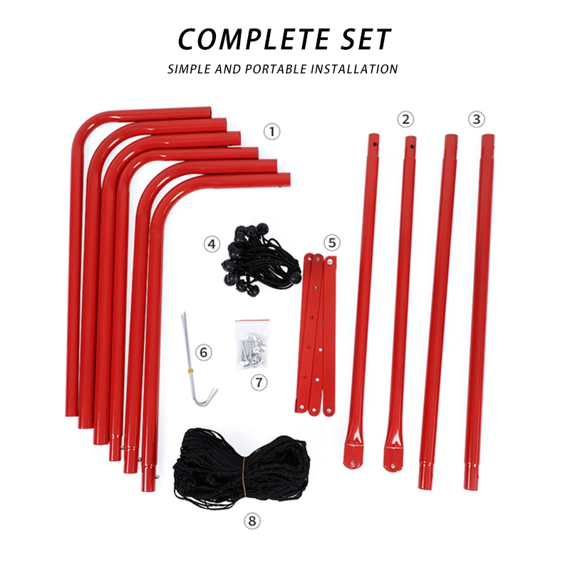 

Сетка для отскока футбола на открытом воздухе. Стальная труба и полиэтиленовая сетка, устойчивая к ветру и солнце. Тренировочное оборудование.