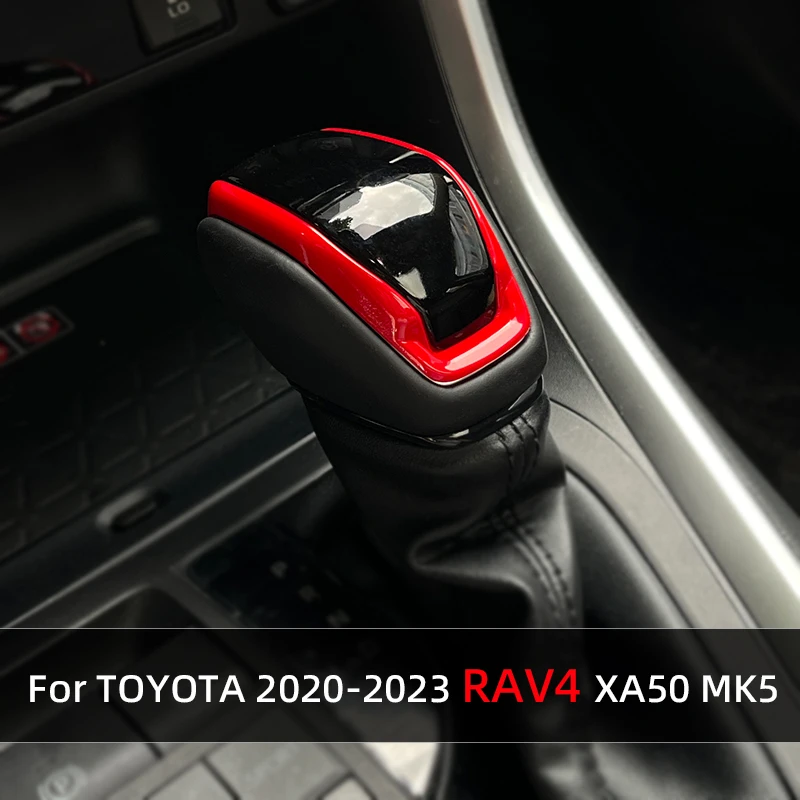 سيارة والعتاد التحول رئيس الياقات ، سيارة التحول غطاء مقبض الباب ، اكسسوارات السيارات الحماية الداخلية ، تويوتا XA50 2020 2021 2022 Rav4 2023
