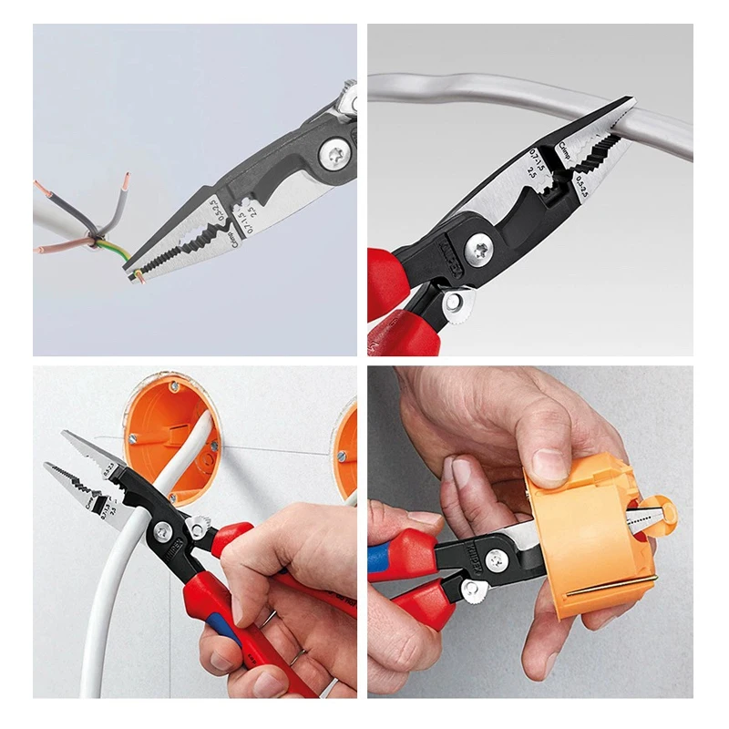 Knipex 1392200 Electrical Installation Pliers Cutting Pliers Multifunctional Plier For Stripping and Crimping Wire