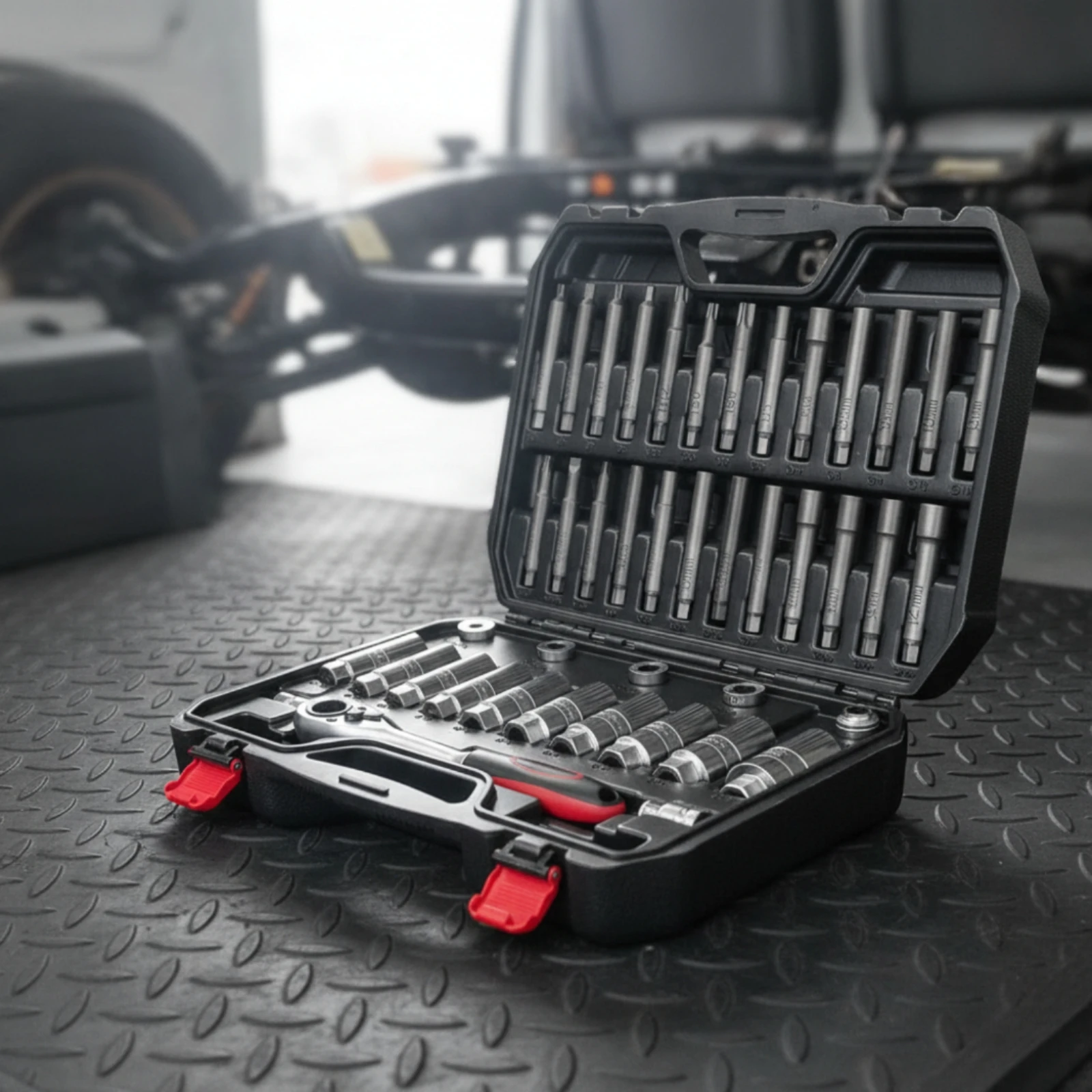 Strut Tool Kit Compatible Shock Absorber Socket Set Damping System Tool Set Corrosion-Resistant Strut Nut Socket Heat-Treated