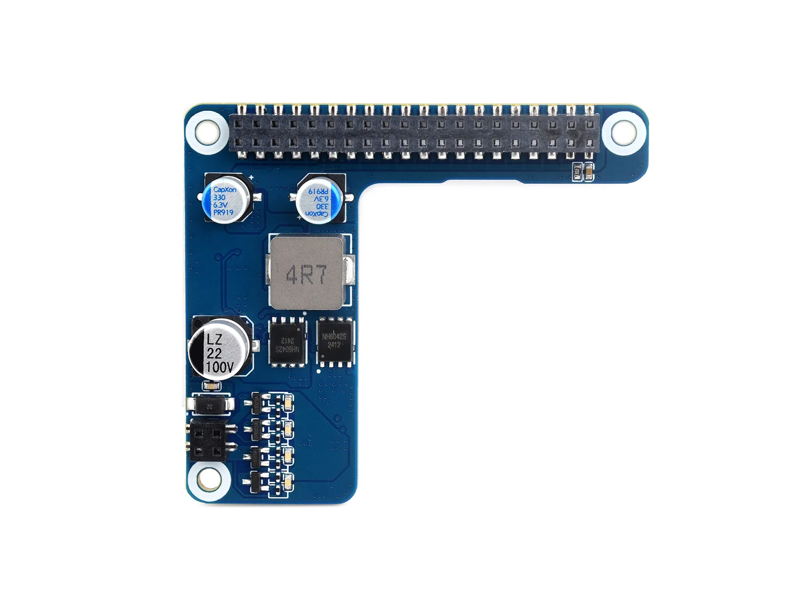 Waveshare Power Over Ethernet HAT (G) Raspberry Pi 5 Only 25W PoE+ 38-57V Input GPIO 5V 5A Max Non-Isolated SMPS Fit Official Ca