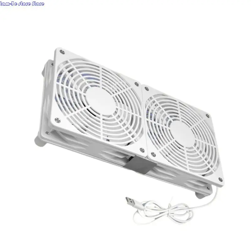 D0UA Multipurpose 120mm USB Cooling Fan 1800RPM 5V USB Power Cooling Case Fan Replacement Part for Receiver Accessories