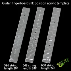 Guitar fingerboard silk position acrylic template 650 string length grade line production maintenance tools accessories