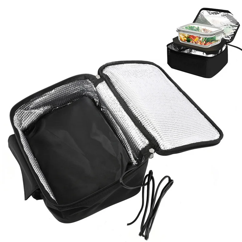 Borsa riscaldata elettrica per auto 12V viaggio portatile Picnic campeggio riscaldamento per alimenti forno Lunch Box scaldavivande contenitore