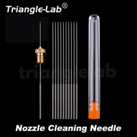 Trianglelab Stainless Steel Cleaning Needle 0.25mm 0.35mm Part Drill For Unblock V6 Nozzle MK8 Nozzle 3D Printers Parts hotend