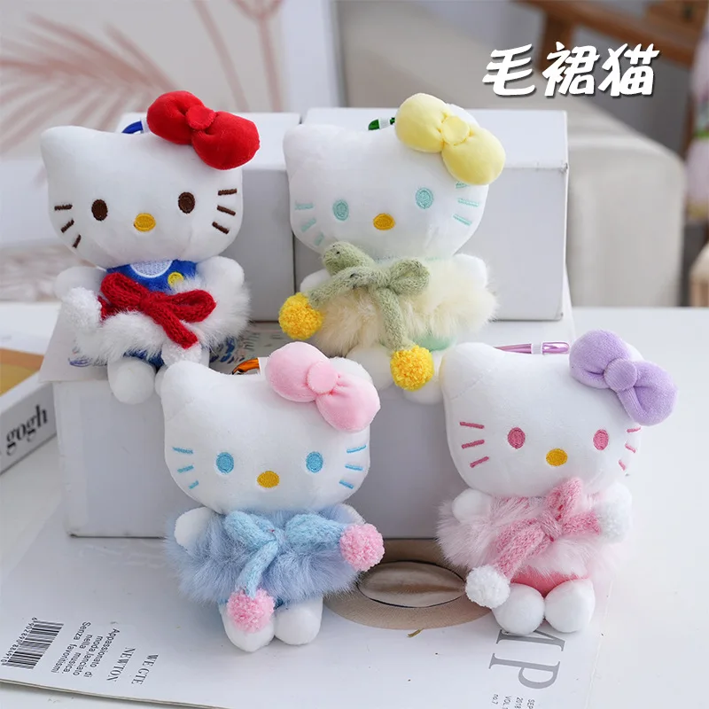 

New model Hello Kitty Plush Doll Keychain Hello Kitty Cute Girl Exquisite Cartoon Decoration Serie Gift