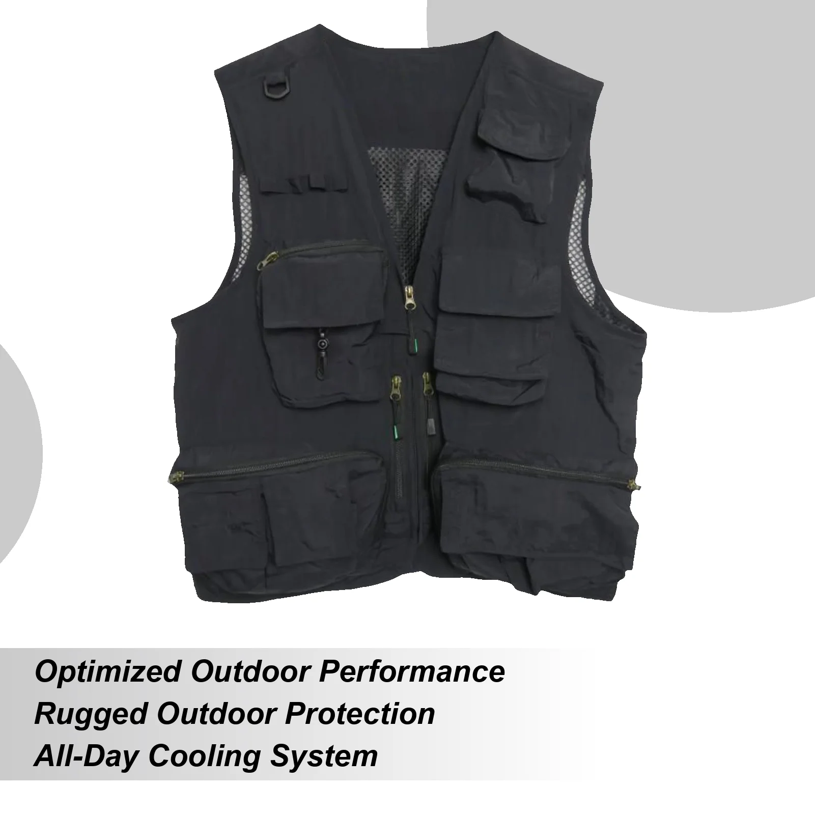 سترة صيد السمك سترة التصوير الفوتوغرافي مع جيوب متعددة سترة عادية معدات خارجية للبالغين النساء اكسبلورر السفر العمل الظهر