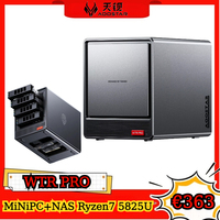 AOOSTAR WTR Pro NAS Mini PC AMD Ryzen 7 5825U DDR4*2 3200MHz Support 2.5/3.5\