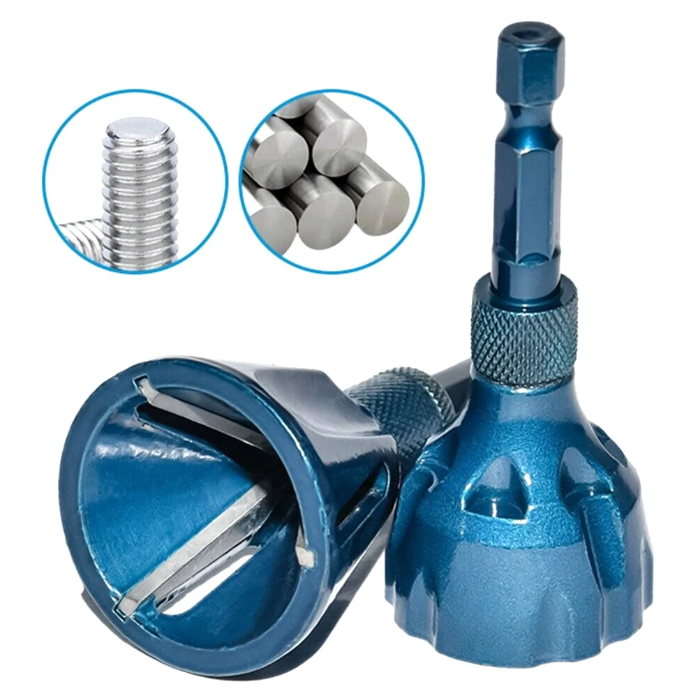 Deburring External Chamfering Tool tainless Steel Metal Drilling Tool Deburring Cleaning Bolt Tool Hexagonal Handle Chamferer