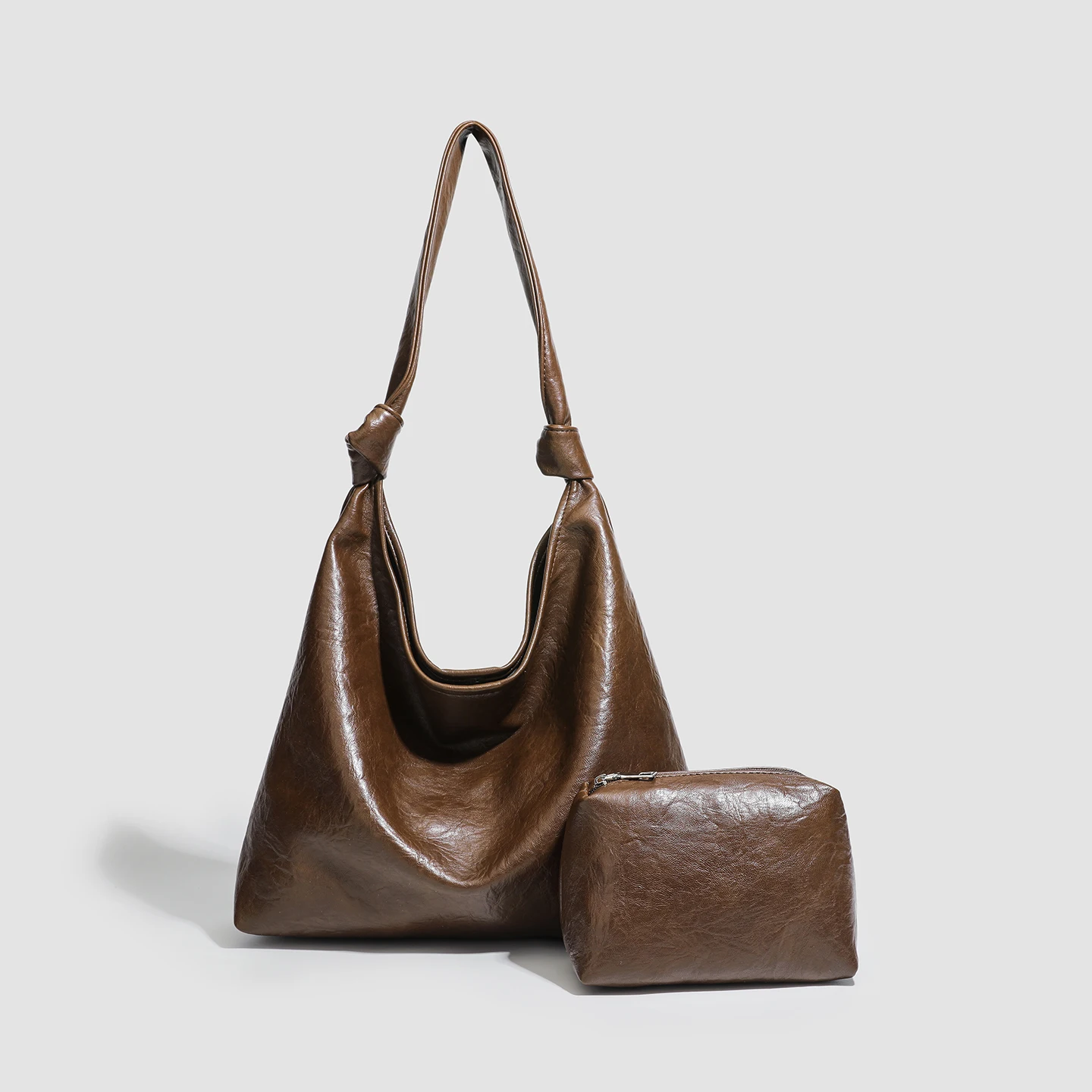 

Женская повседневная сумка-хобо, мягкие повседневные сумки на плечо из искусственной кожи, рабочие повседневные сумки