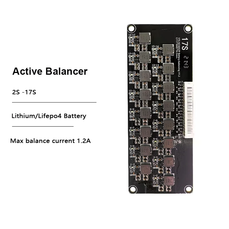 1.2A Balance Li-ion Lifepo4 Battery Active Equalizer Balancer Energy Transfer BMS 3S 4S 6S 8S 10S 13S 14S 16S 17S