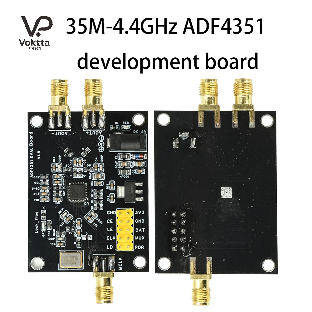 ADF4351 Signal Generator Module 35M-4.4GHz PLL RF Signal Source Development Board SMA RF Phase-Locked Loop Board Module