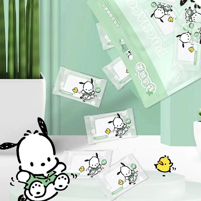 

Утолщенное полотенце для лица Miniso Sanrio, натуральное сжатое полотенце для лица, утолщенное большое одноразовое полотенце, портативное и не может похудеть