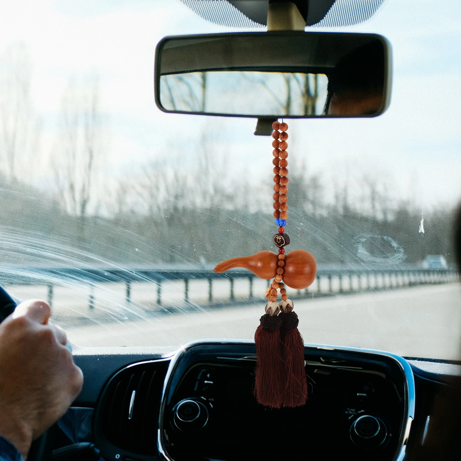 

Lucky Feng Shui Car Hanging Pendant Chinese Style Tassel Decorative Ornament Durable Exquisite Craftsmanship Easy Install