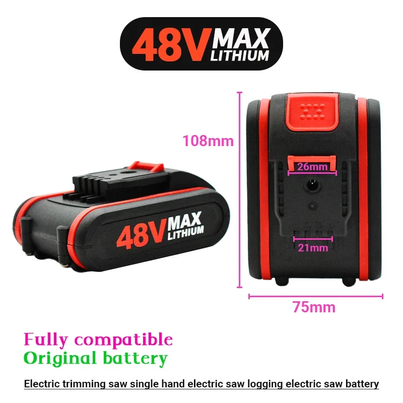 

2022brand new 48V 18650 Lithium Battery 12.8Ah Electric Tools Battery For Wireless Wrench Mini Chain Saw Electric Drill ect