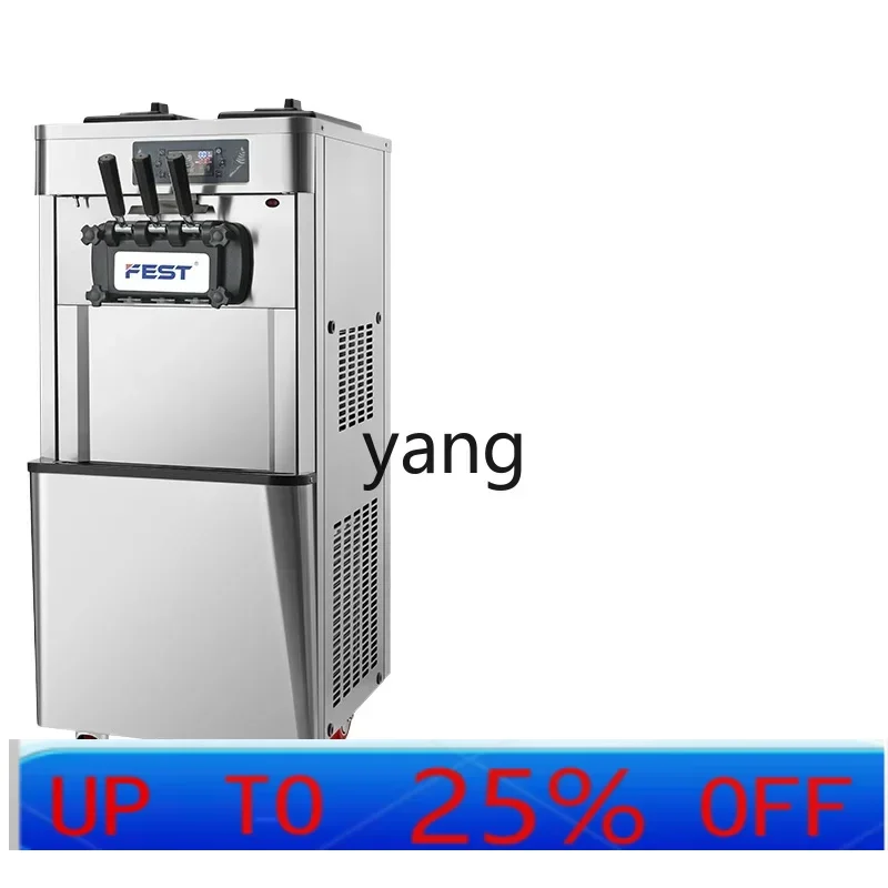 LTT three-color ice cream machine commercial automatic ice cream cone machine sundae desktop
