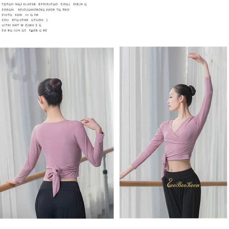 Bailarina Gymnastics Leotard V-neck Ttraining Clothes Adult Dance Yoga Dance Tops Ballet Leotard For Women Leotards F Ballerina