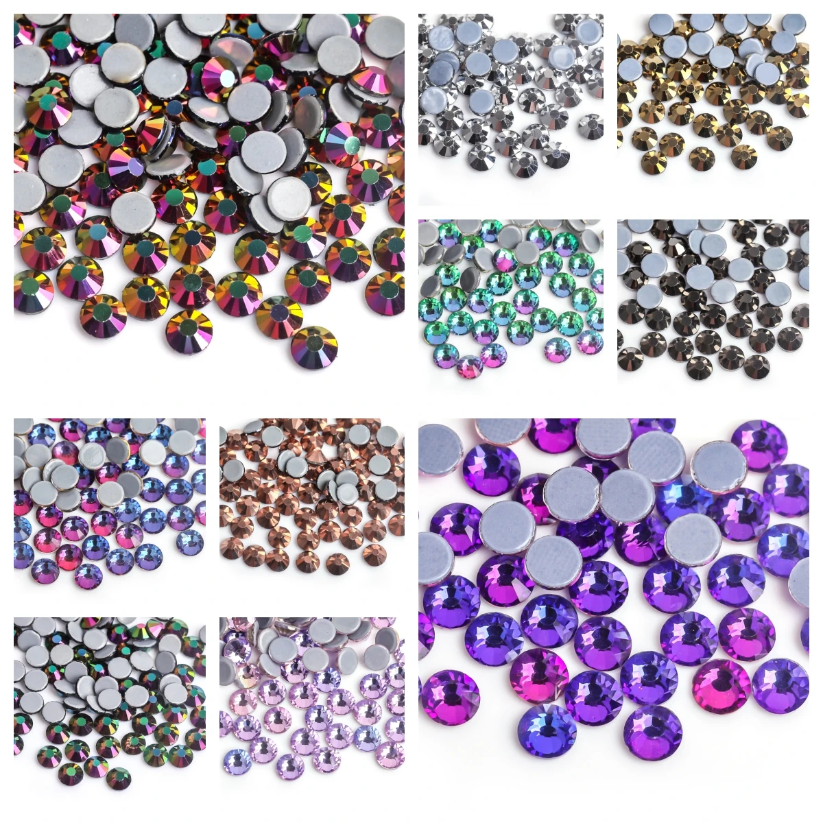 Newest SS6-SS30 40Colors Crystal AB DMC Hot Fix Rhinestones,Glass Strass Hotfix Iron On Rhinestones Sewing & Fabric Decorations