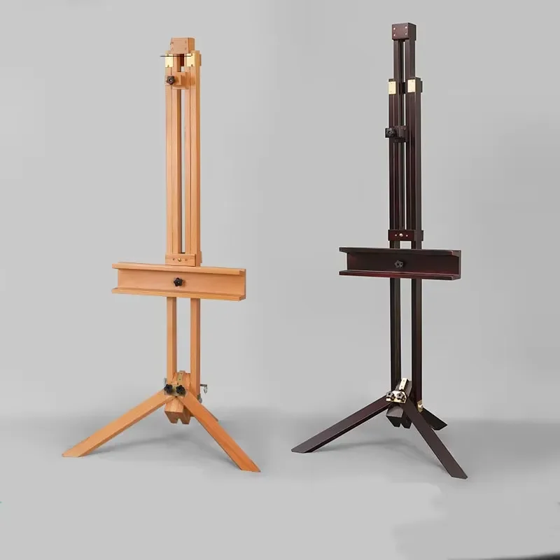 Bview Art Display Wooden Vintage Foldable Wood Floor Easel Artist Painting Display