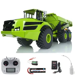 XDRC A40G RC Camion articolato idraulico RTR 1/14 RC Metallo 8*8 DumpTruck Modello dumper per auto da costruzione con luce sonora THZH1370