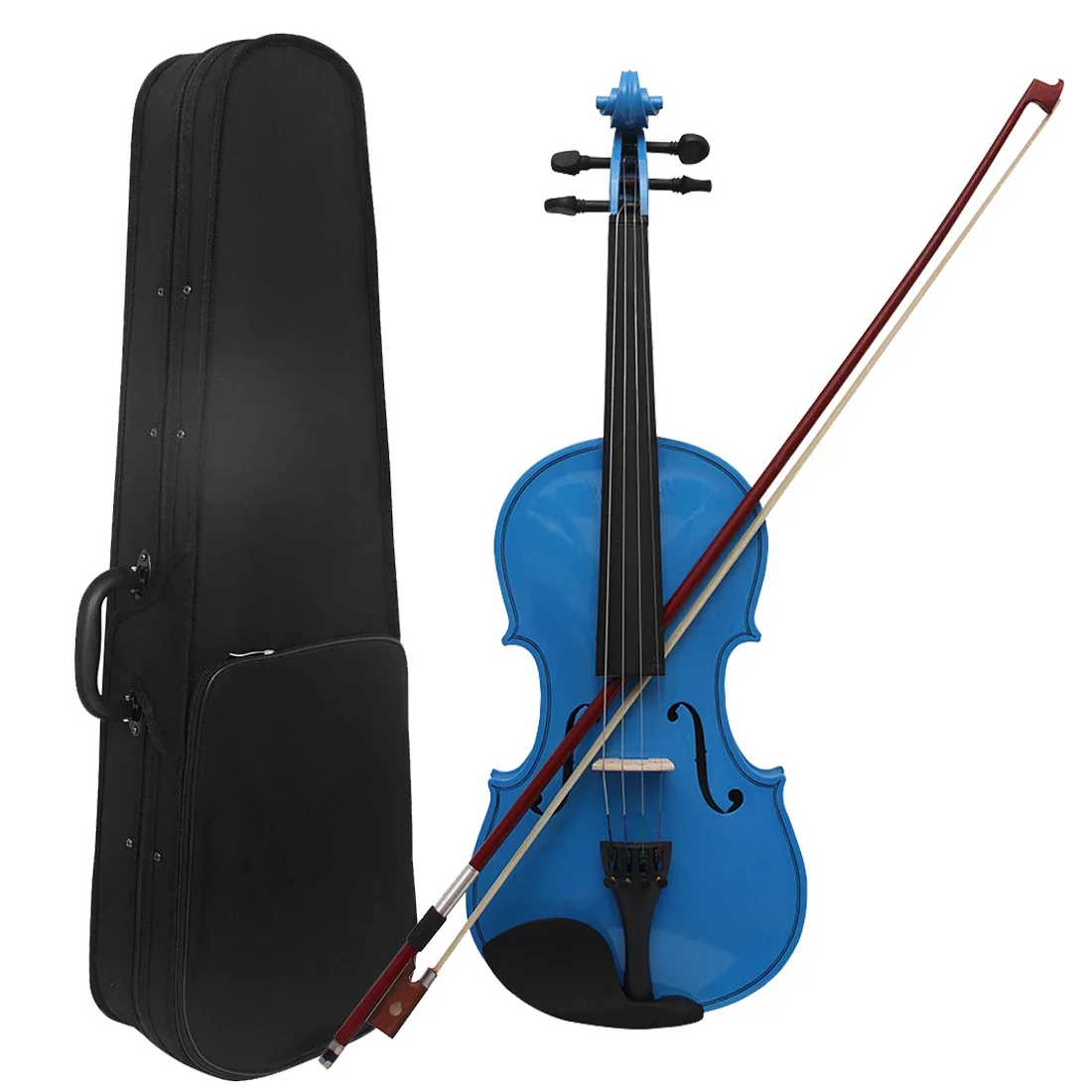 

IRIN V-10 4/4 Violin Dark Blue Solid Wood Violin Set with Cloth Case Bow Professional Stringed Instrument Violin for Practice