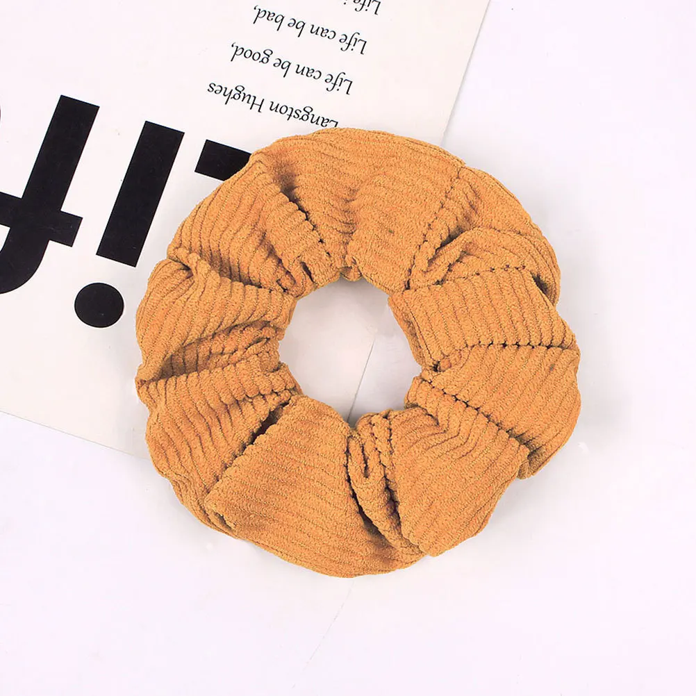 7 قطع من ربطات القماش القصيرة المرنة على شكل ذيل حصان للنساء، حلقات شعر يومية، إكسسوارات شعر أنيقة #1