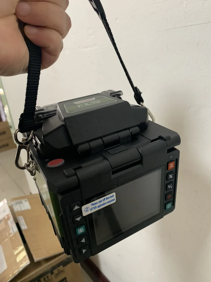 ex39 光ファイバ融着接続機 4 モーター高速スプライス多言語 FTTH 光コア溶接機スプライシング機精密包丁