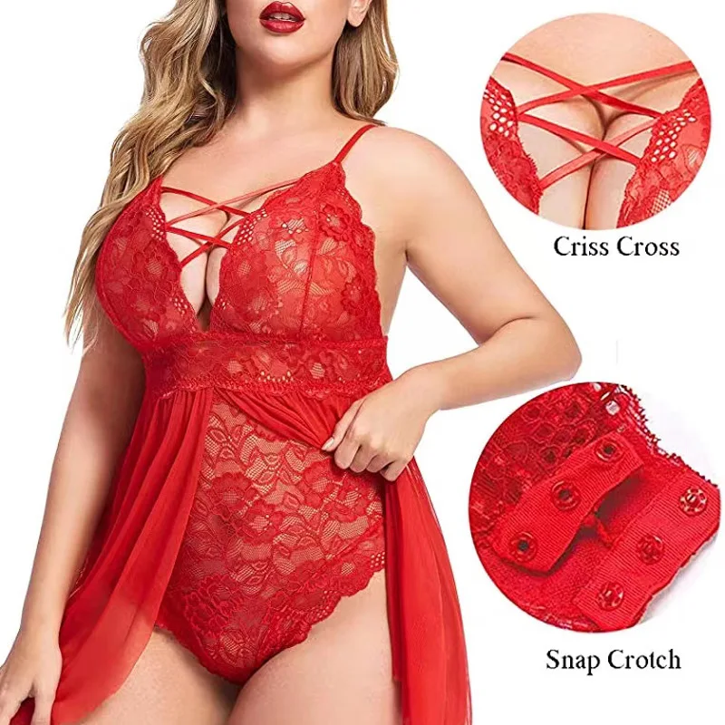 

Xxxxxl Plus Size Lingerie Lingerie Sexy Costume Pyjama Pour Femme Été Accessories for Woman Sexy Lingerie Костюм 18＋ Женский