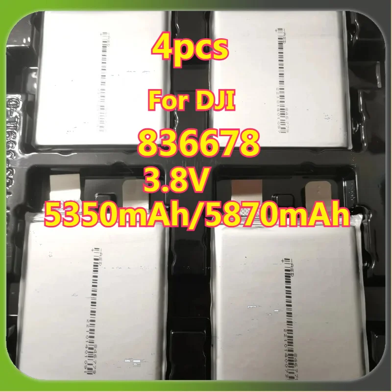 4 Baterías de Vuelo 846779N 836678 para Dron DJI Phantom 4 Advanced, Phantom 4 Pro V2.0, Phantom 4 RTK, 3.8V