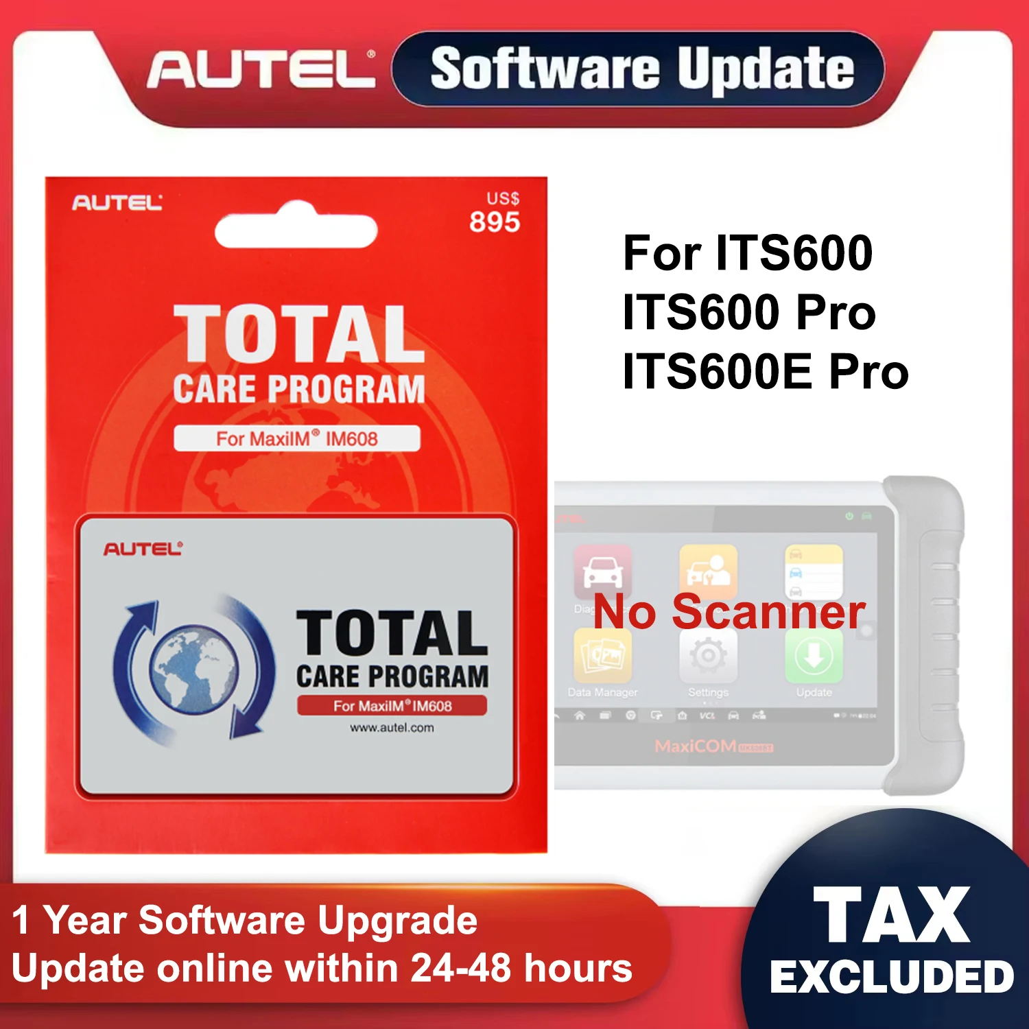 

1 Year Software Update Service Subscription for Autel ITS600 ITS600 Pro ITS600E Pro TPMS Sensor Software Upgrade