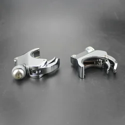 Motorcycle 49mm Quick Release Windshield Windsreen Clamps For Harley Sportster 883 1200 Dyna Super Glide Low Rider