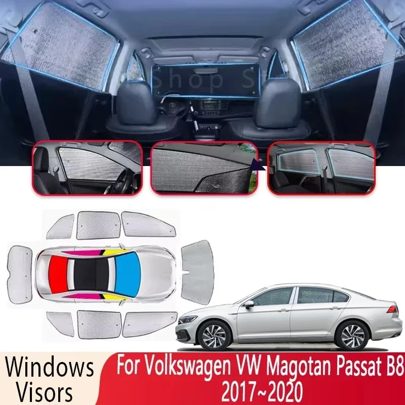 

Солнцезащитный козырек для Volkswagen VW Magotan Passat B8 2017 ~ 2020 2019, изоляционный солнцезащитный козырек, козырек на лобовое стекло, автомобильные аксессуары