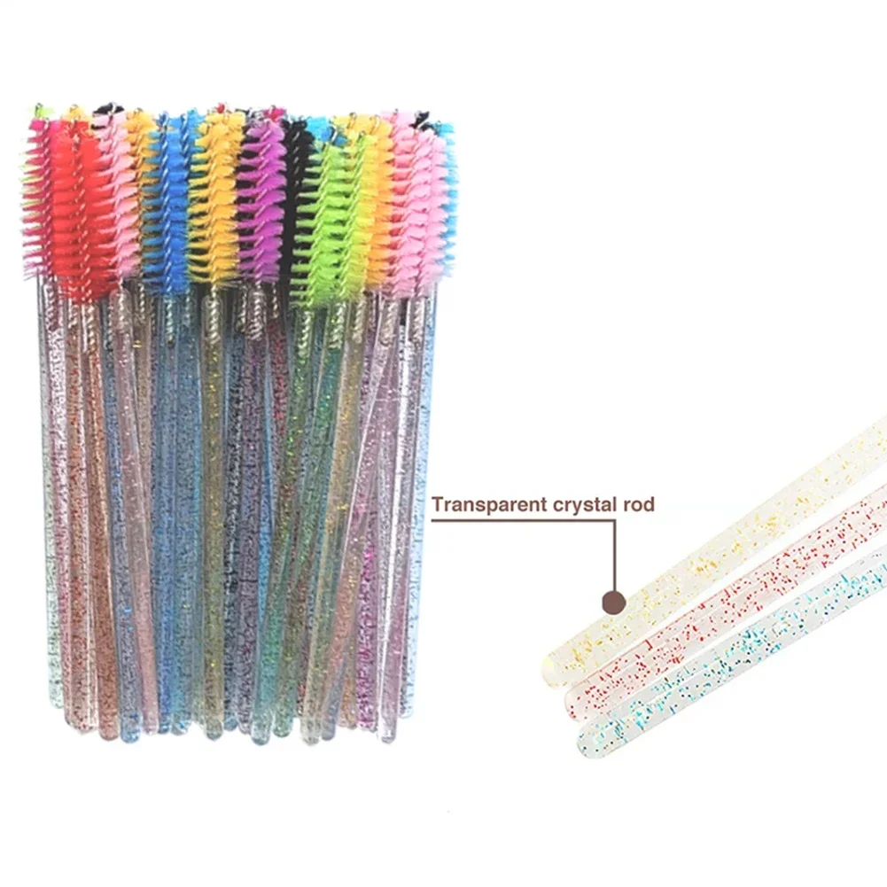 300/500 pezzi Spoolies Spazzole Applicatore Strumenti per il trucco Pennello per ciglia Bacchette per mascara Pulizia delle ciglia per sopracciglia all'ingrosso
