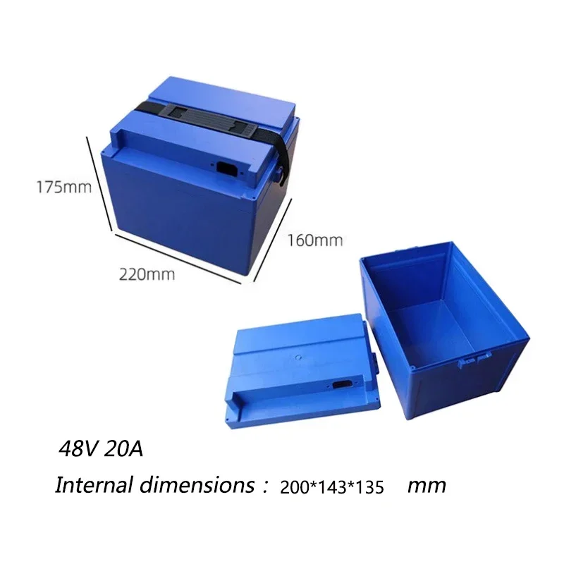 48V 60V 72V Lithium Battery Storage Boxes Case Electric Motorcycle 18650/21700/26650/32650 Li-ion Battery Plastic Storage Boxes view 3