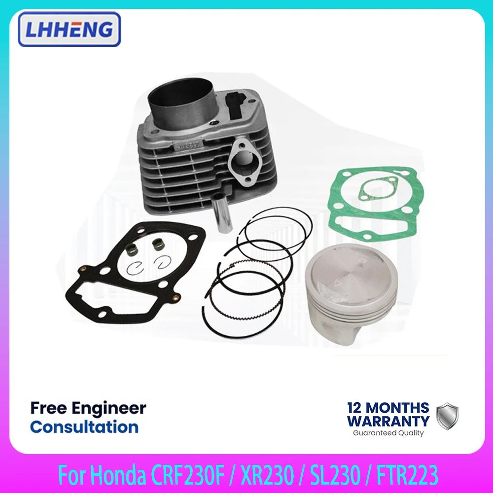 67mm Big Bore Cylinder Piston Kit For Honda CRF230F XR230 SL230 FTR223 233cc 15mm Pin Upgrade