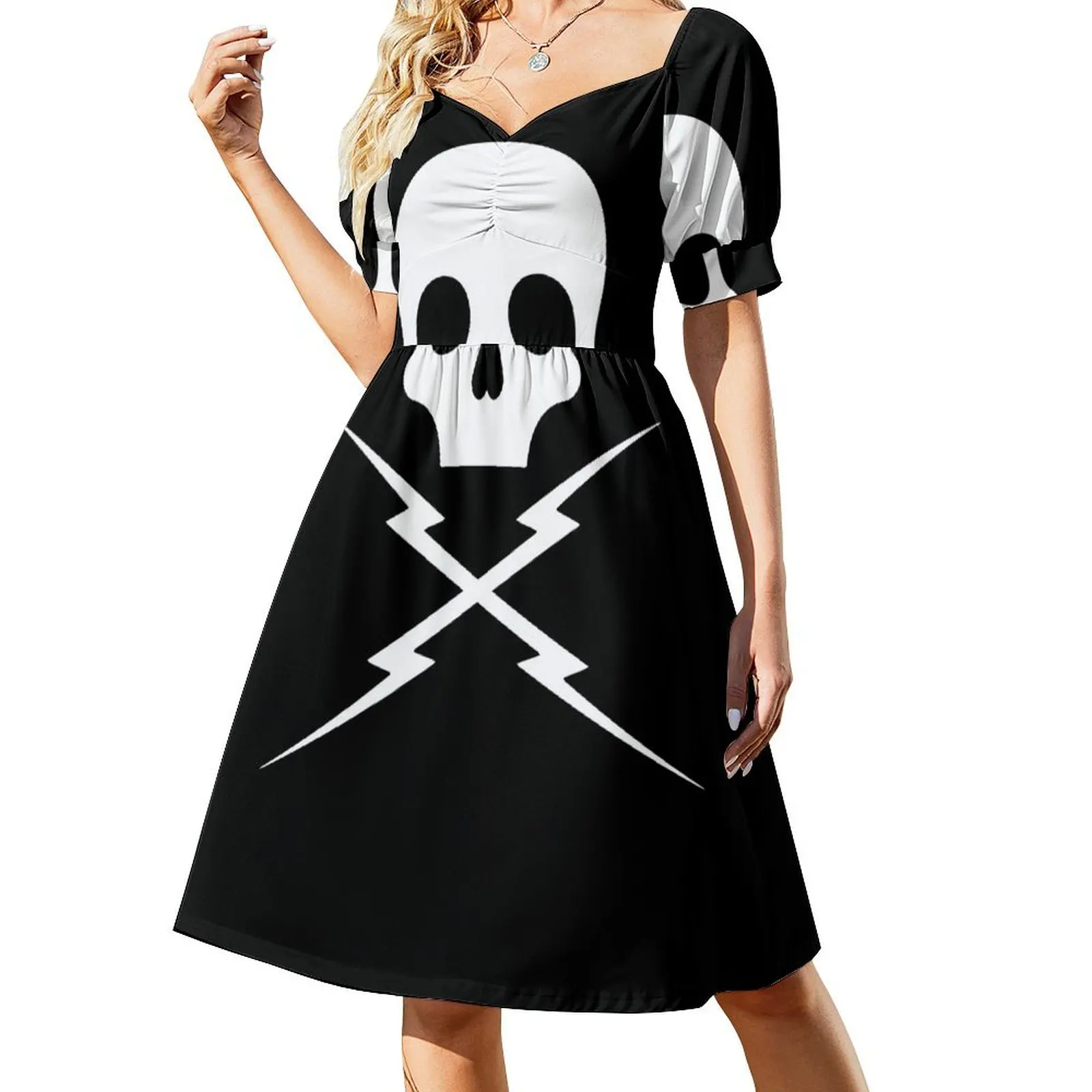 

Death Proof Skull Sleeveless Dress fairy dress Bride dresses elegant women's dresses for wedding