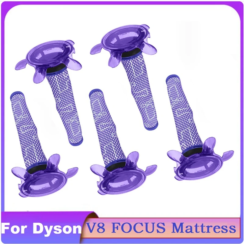 

5PCS Pre-Filter Accessories For Dyson V8 FOCUS Mattress Vacuum Cleaner Front Filter