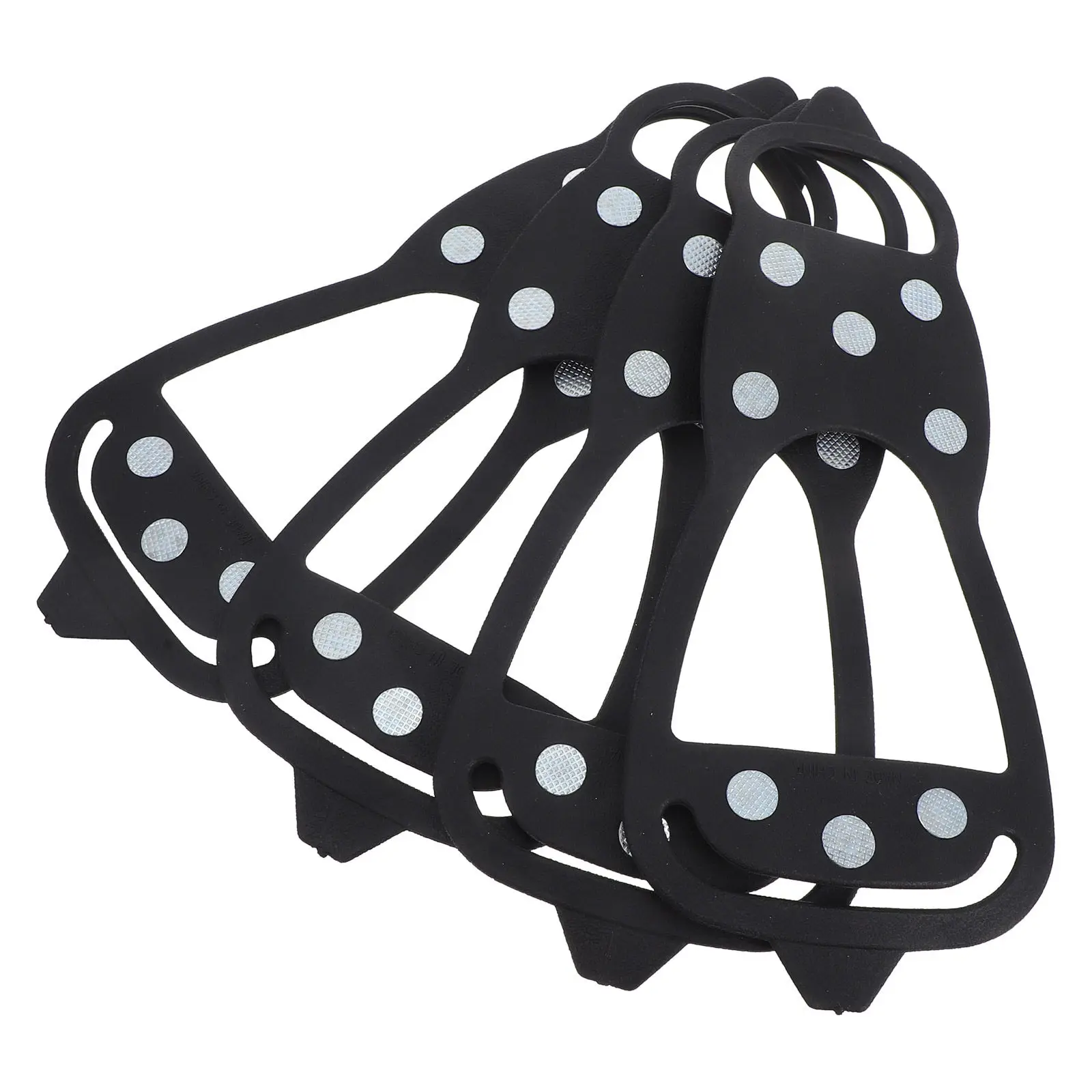 

2Pairs Anti Slip Shoe Spikes Rubber Ice Cleats for Boots Shoes Hiking Mountaineering Fishing Winter Outdoor Snow