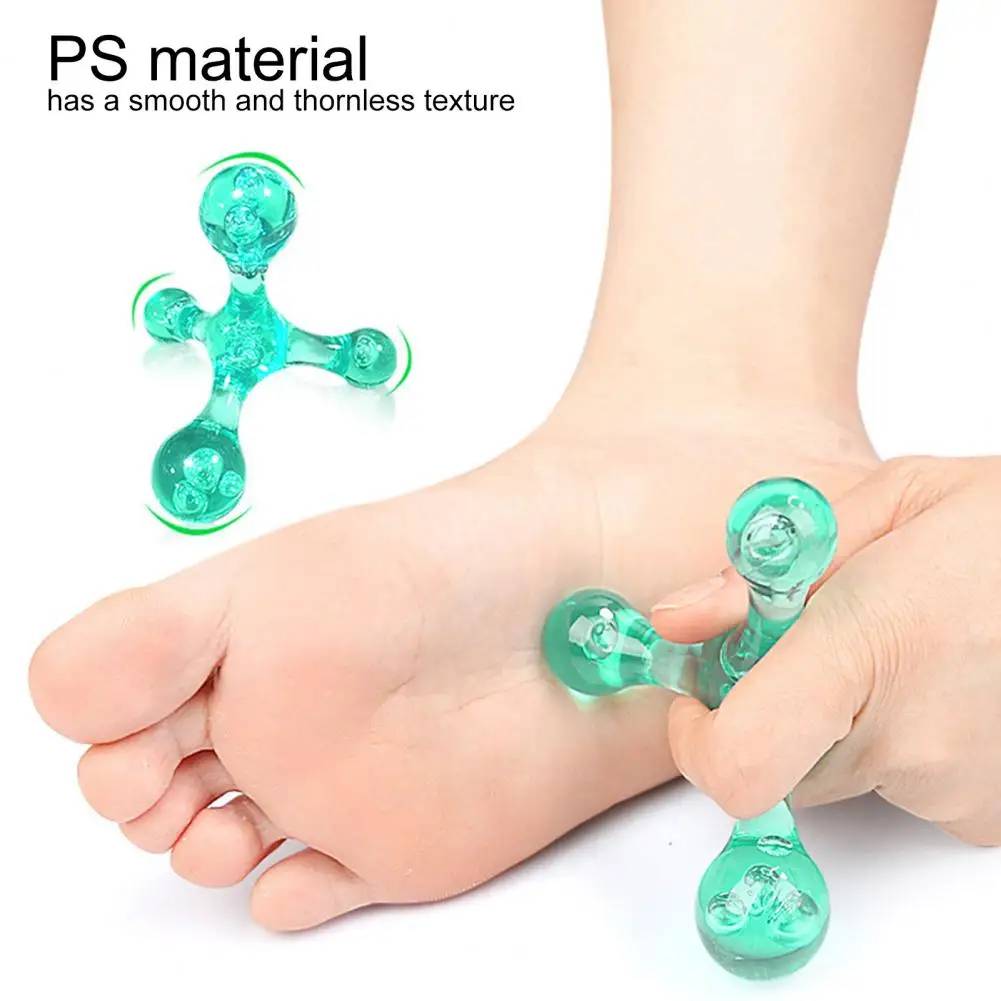 Handheld Full Body Massager 4 Legged Pressure Point Deep Tissue Sore Muscles Recovery Physical Therapy Shoulder Arm Neck Back