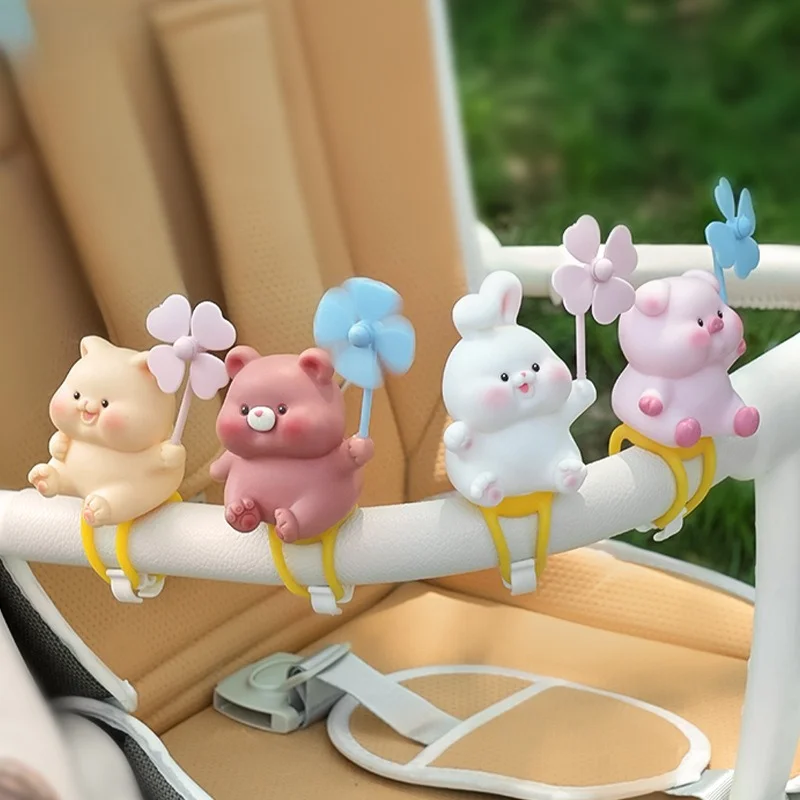 Rotatable Baby Stroller Small Windmill Decoration Cute Toy Baby Stroller Accessories Pink Car Accessories Cute Accessories