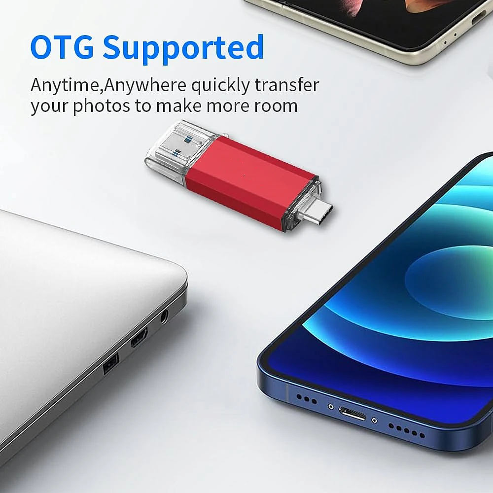 2 ТБ OTG USB-накопитель USB 3.0 Type C для iPhone ipad 1 ТБ 512 ГБ 256 ГБ Pendrive Samsung Huawei Xiaomi Android Ноутбук Memory Stick