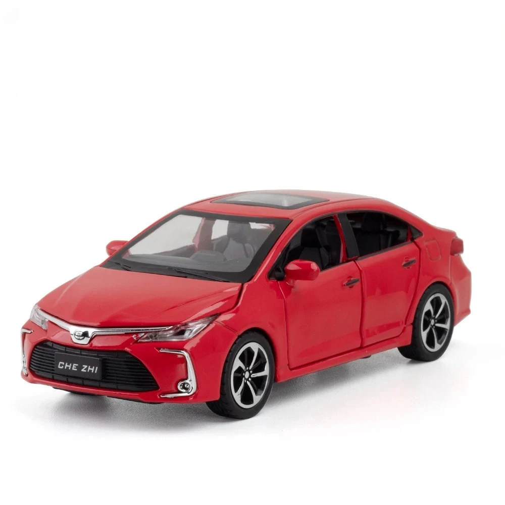 1:32 Corolla Hybrid Legering Auto Diecasts & Toy Vehicles Auto Model Geluid en licht Trek Auto Speelgoed Voor Kinderen geschenken